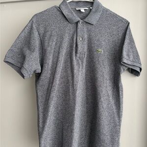 Lacoste Heather Gray Polo Shirt for Men